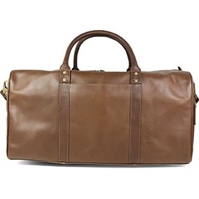 Boztepe Genuine Leather Duffel Bag in Brown for $390.00 dollars.