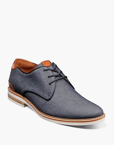 Highland Canvas Plain Toe Oxford in Navy for $110.00 dollars.