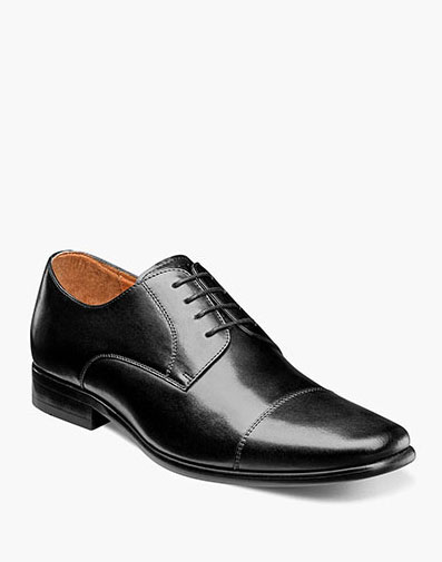 Postino Cap Toe Oxford in Black Smooth for $130.00 dollars.