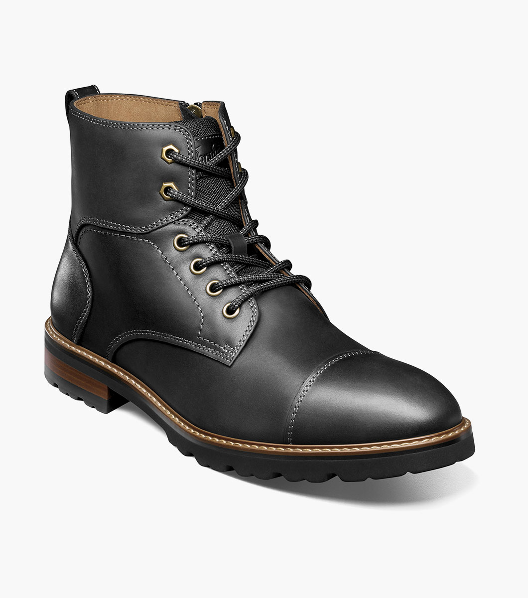 Mens cap toe boot hotsell