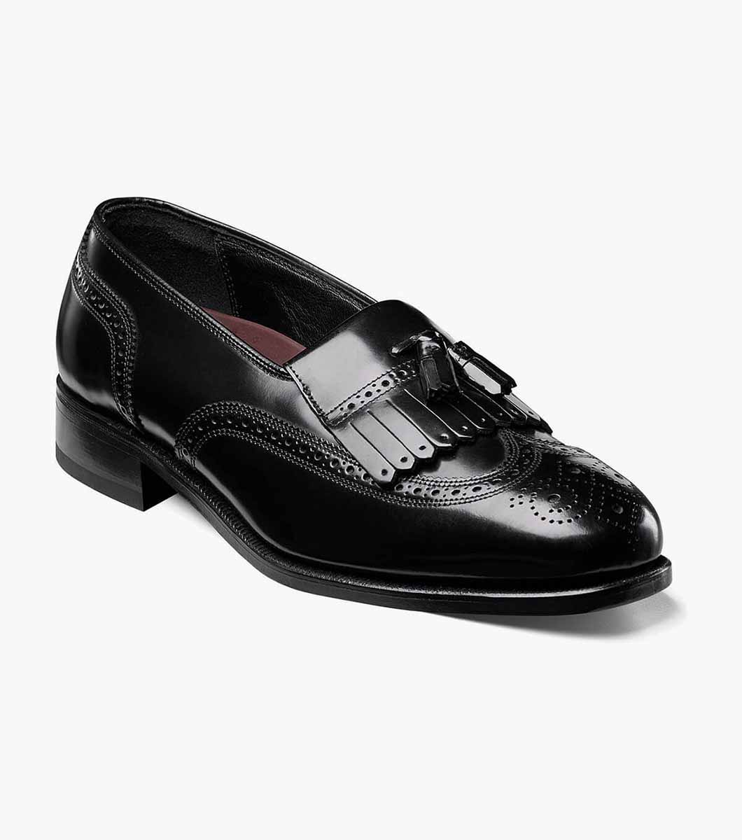 Dress Shoes | Black Wingtip Loafer 