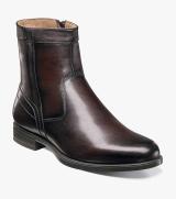 Men’s Boots | Black Cherry Moc Toe Zipper Boot | Florsheim Essex