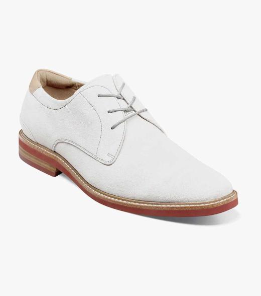 Men’s Casual Shoes | White Plain Toe Oxford | Florsheim Highland