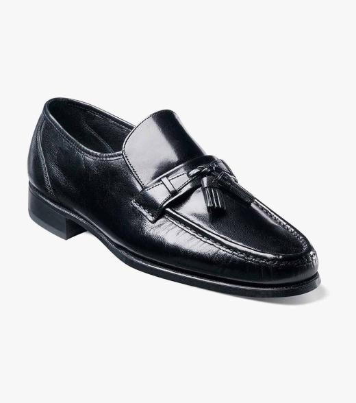 Men’s Dress Shoes | Black Moc Toe Tassel Loafer | Florsheim Como