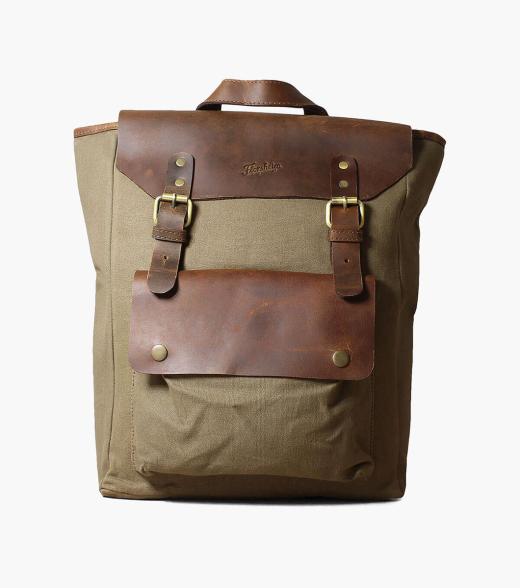 Orazio Canvas/Leather Backpack