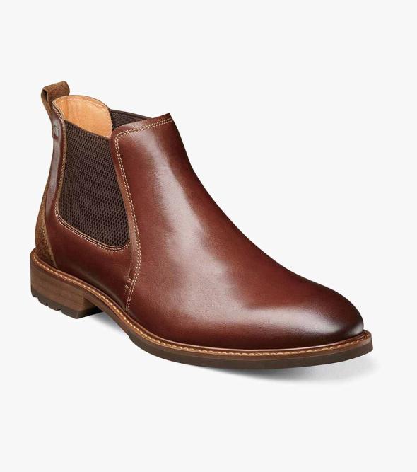 Men’s Casual Shoes | Chestnut Cap Toe Lace Up Boot | Florsheim Lodge