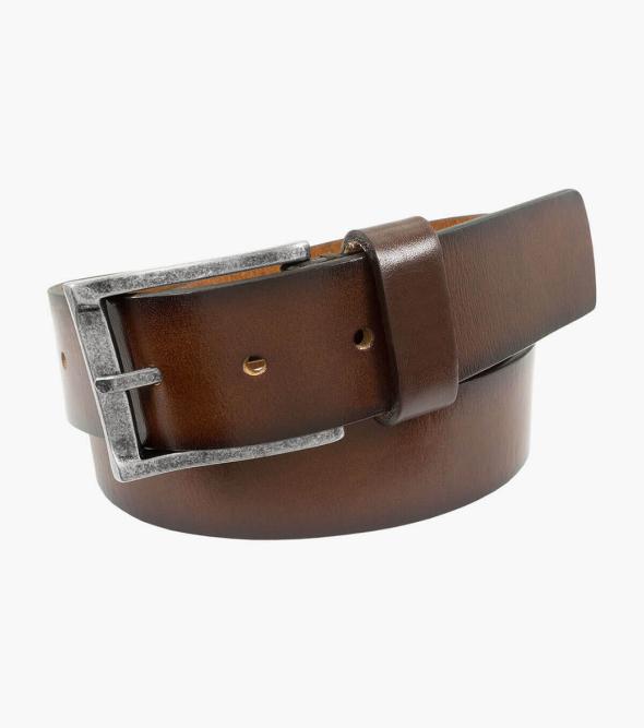 Men’s Belts and Suspenders | Brown / Cherry Genuine Leather Belt ...