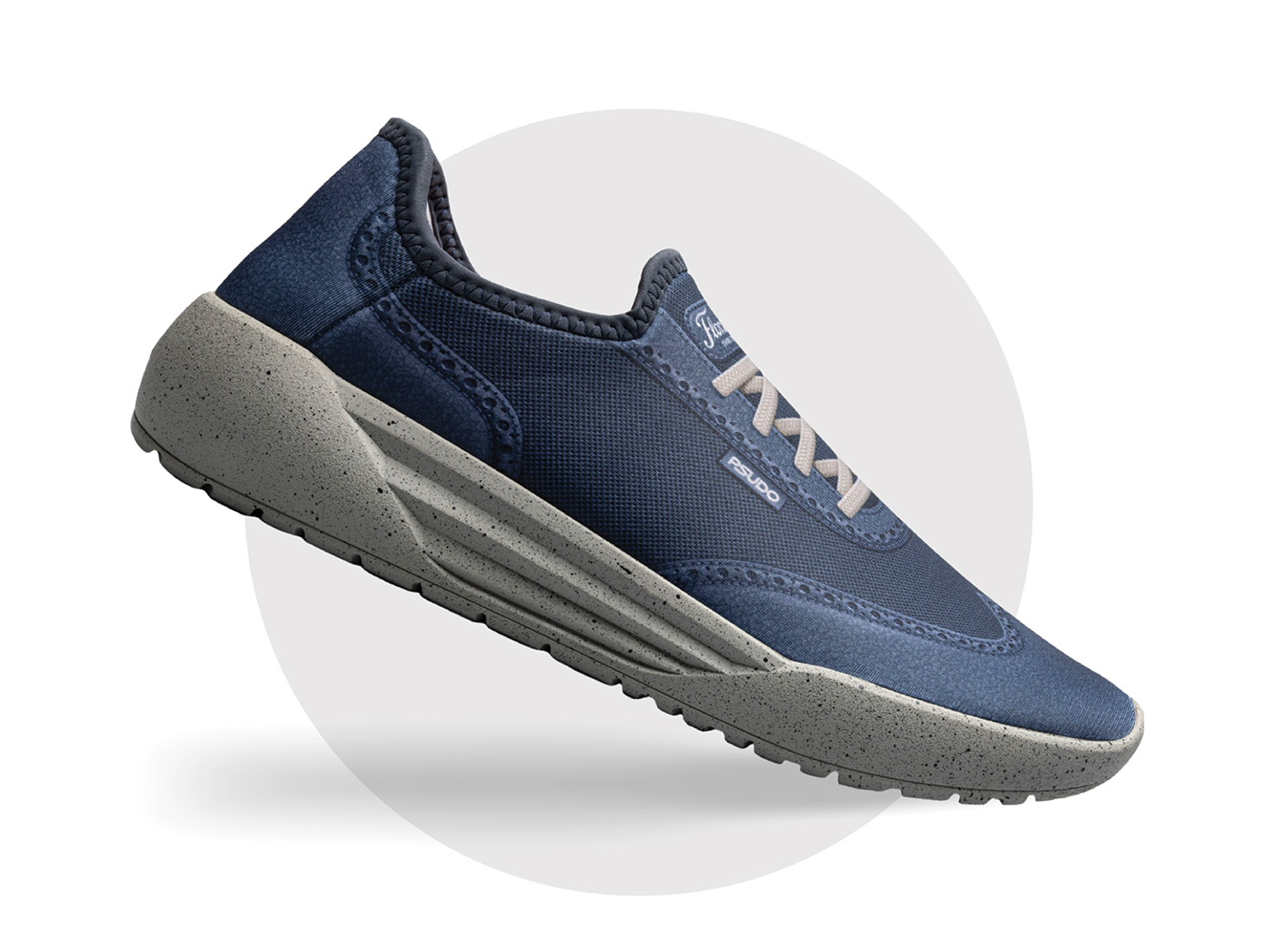 Florsheim x Psudo Wing It Classic in color Navy