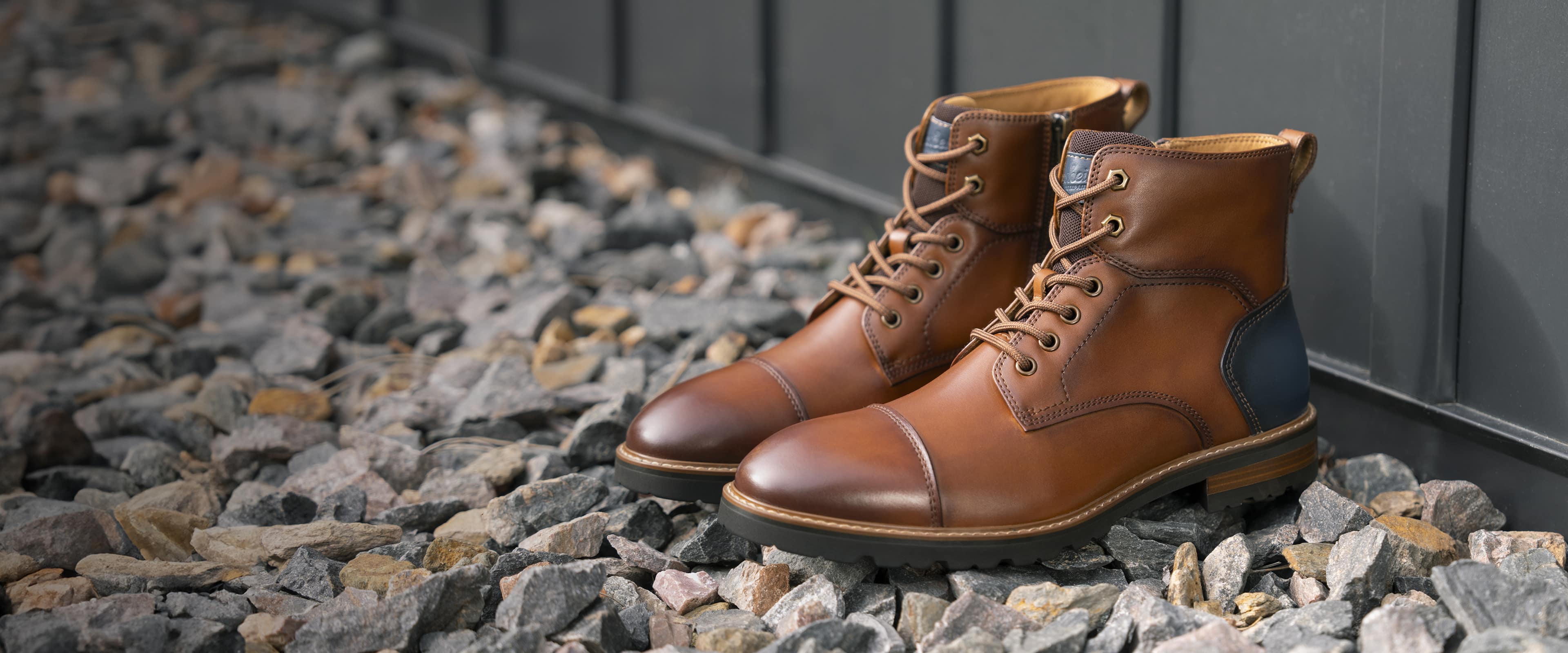 Shop Florsheim new arrivals featuring the Renegade Cap Toe Boot in cognac.