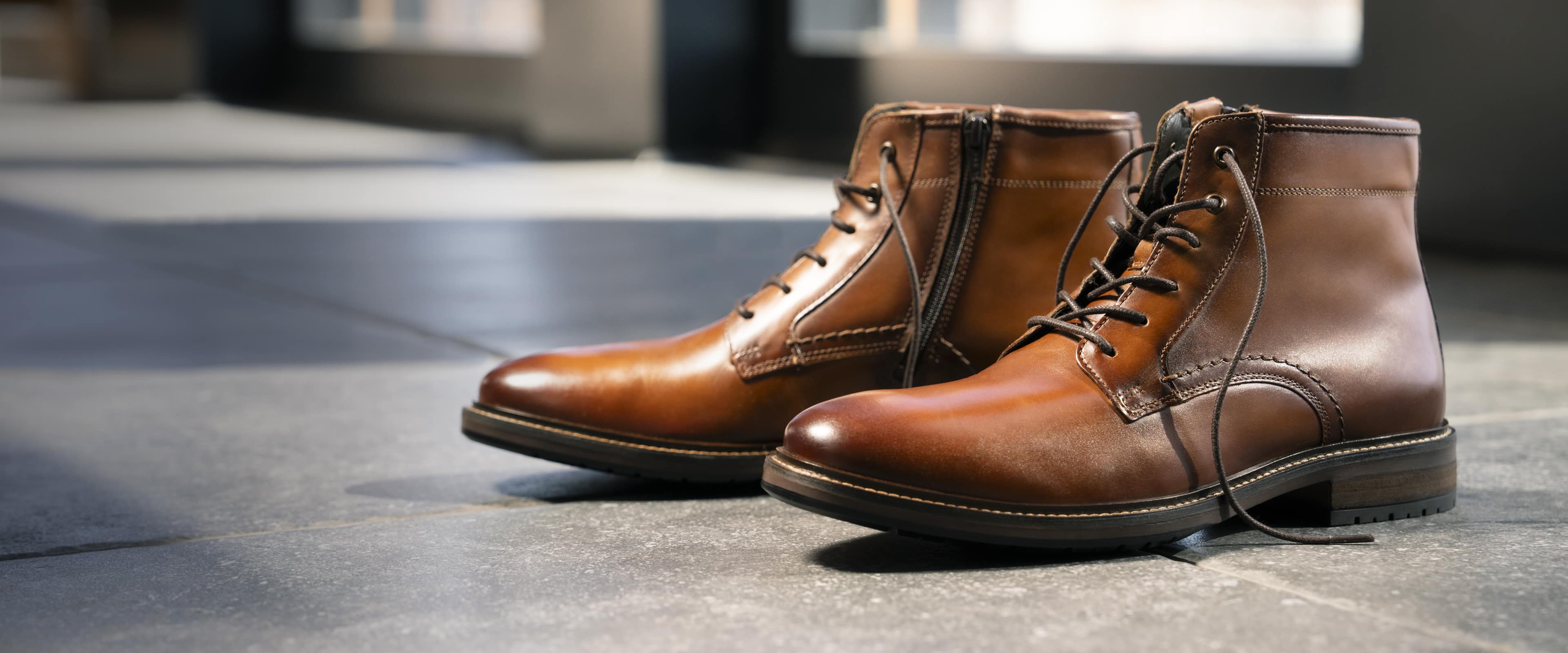 Shop Florsheim new arrivals featuring the Forge plain toe boot in cognac.