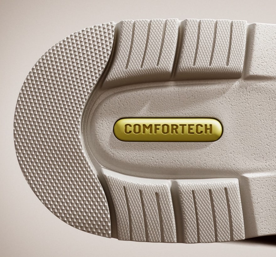 Image features the Comfortech footbed. 