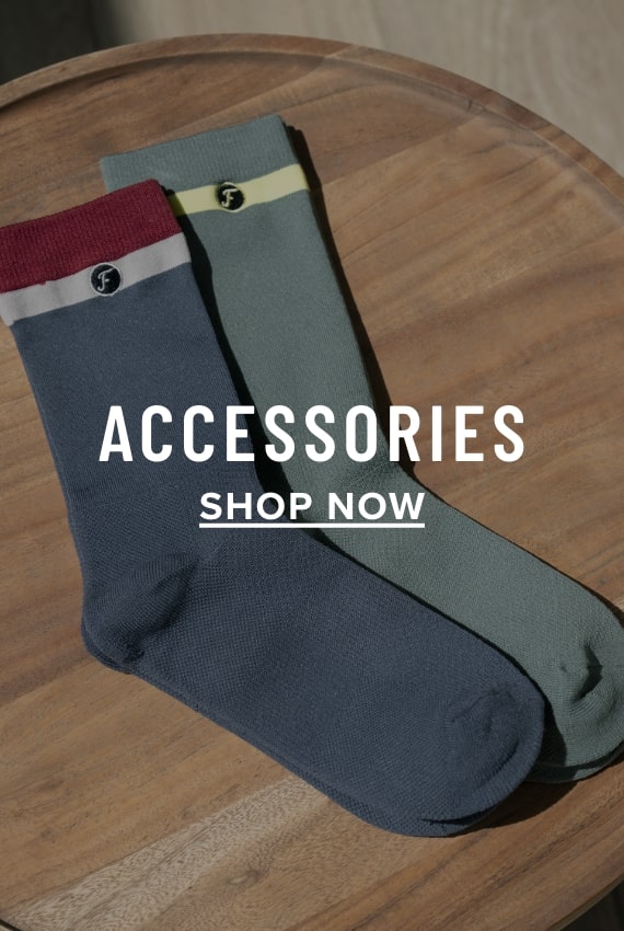 Men's Accessories view all category. Image features the Versa Weave sock.