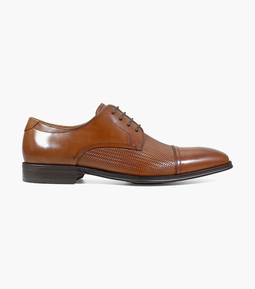 Men’s Dress Shoes | Cognac Cap Toe Oxford | Florsheim Belfast