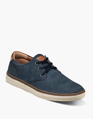 Caper Plain Toe Oxford in Navy Suede for $79.90 dollars.