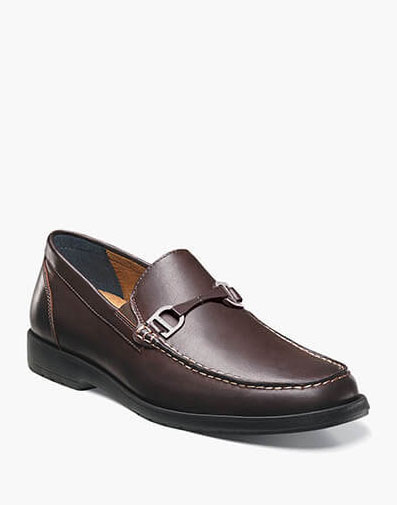 Men’s Dress Shoes | Brown Moc Toe Bit Loafer | Florsheim Como