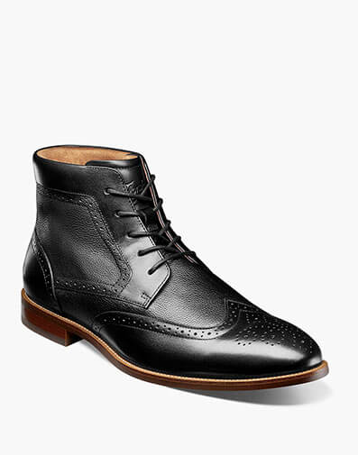 Rucci Wingtip Lace Up Boot in Black for $140.00 dollars.