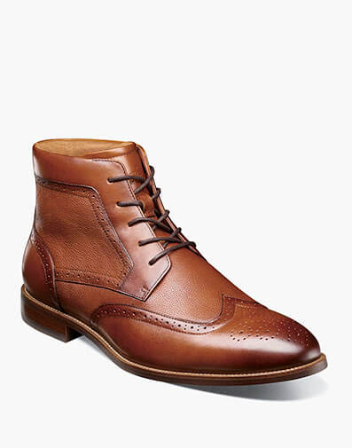 Rucci Wingtip Lace Up Boot in Cognac for $140.00 dollars.
