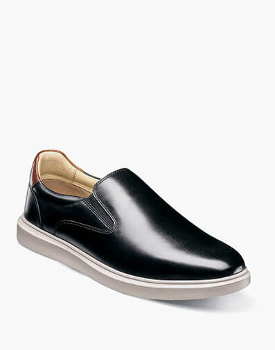 Social Plain Toe Slip On Sneaker in Black w/White for $79.99 dollars.