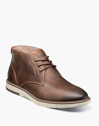 Vibe Plain Toe Chukka Boot in Brown CH for $125.00 dollars.