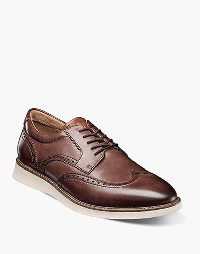 Launch Wingtip Oxford in Brown for $110.00 dollars.