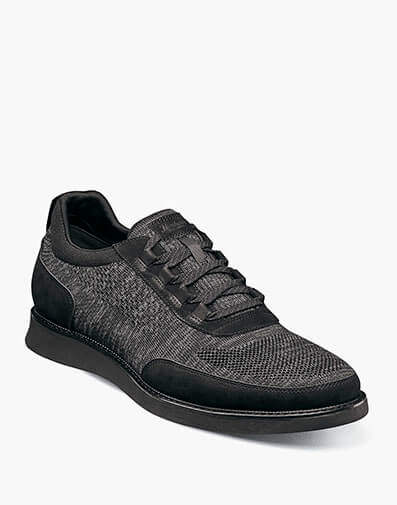 Launch Knit Elastic Lace Moc Toe Slip On in Black for $100.00 dollars.