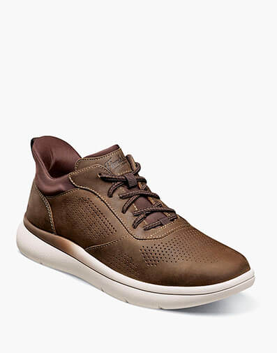 Fleet Perf Toe Elastic Lace Sneaker in Brown CH for $110.00 dollars.