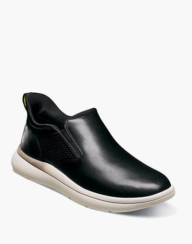 Fleet Plain Toe Slip On Sneaker Black