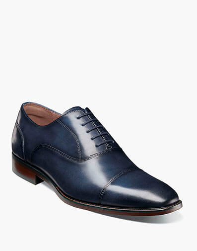 Sorrento Lux Cap Toe Balmoral Oxford in Navy for $130.00 dollars.