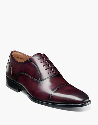 Sorrento Lux Cap Toe Balmoral Oxford in Burgundy for $130.00 dollars.