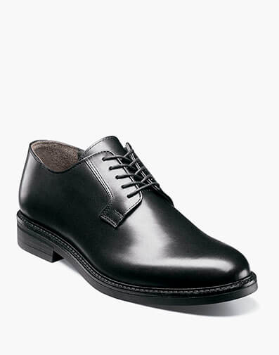 Giotto Plain Toe Oxford in Black for $195.00 dollars.