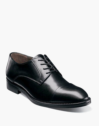 Benton Cap Toe Oxford in Black for $195.00 dollars.