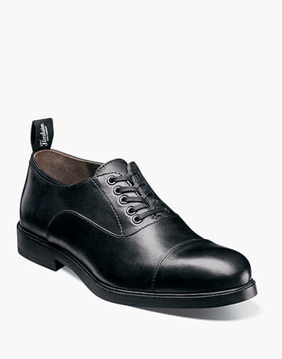 Orlando Cap Toe Oxford in Black for $195.00 dollars.