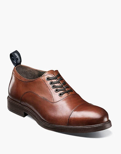 Orlando Cap Toe Oxford in Cognac for $195.00 dollars.