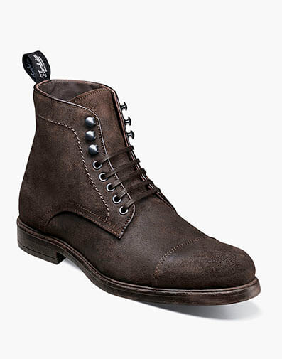 Orlando Cap Toe Lace Up Boot in Brown for $225.00 dollars.