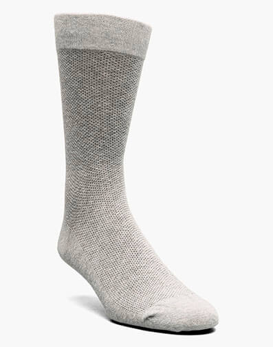 Pindot Men’s Crew Dress Socks in Gray for $12.00 dollars.