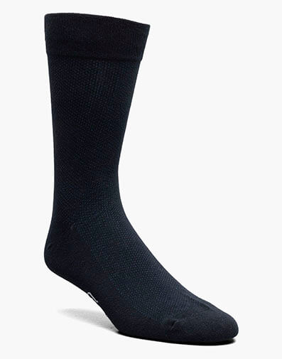 Pindot Men’s Crew Dress Socks in Navy for $12.00 dollars.