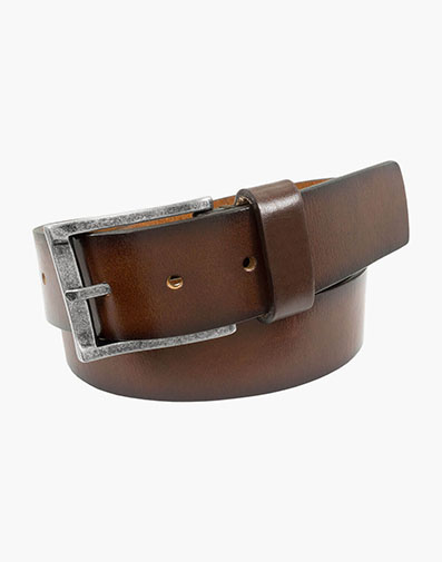 Albert Casual Genuine Leather Belt in Brown / Cherry for 65.00 dollars.