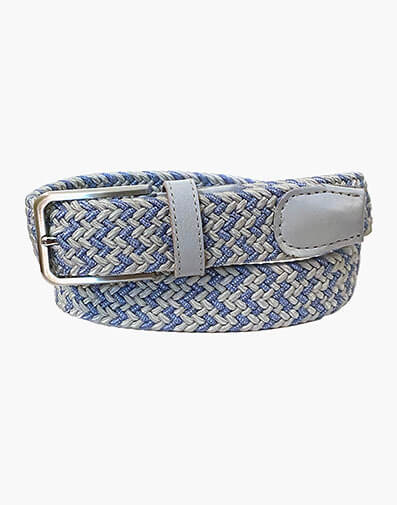 Myles Woven Elastic Belt in Light Gray Multi for $45.00 dollars.